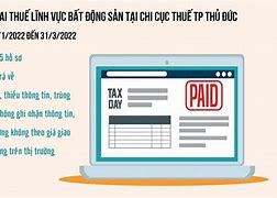 Mã Cơ Quan Thu Chi Cục Thuế Tp Thủ Đức